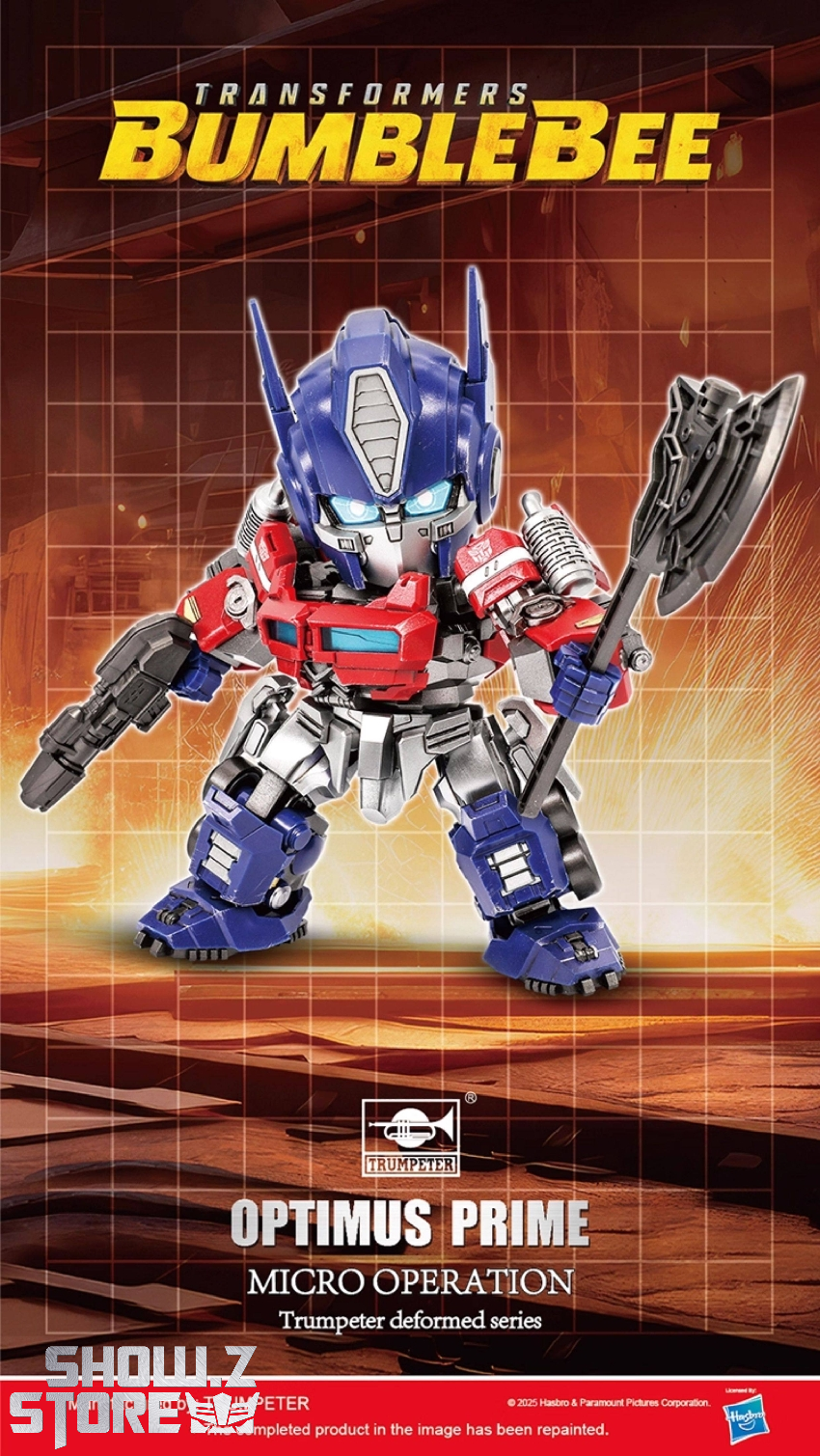 Blue red and white compact Optimus Prime Bumblebee series robot figure Blue red and white compact Optimus Prime Bumblebee series robot figure