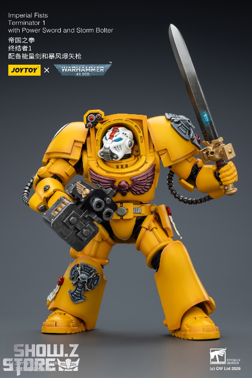 JoyToy JT03158 Imperial Fists Terminator 1 1/18 Figure - Image 18 JoyToy JT03158 Imperial Fists Terminator 1 1/18 Figure - Image 18