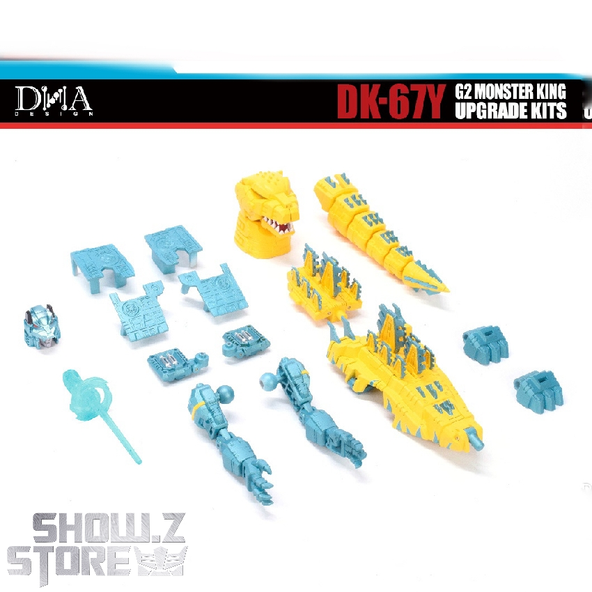 DNA DK-67Y G2 Monster King upgrade kits yellow robot mode pose DNA DK-67Y G2 Monster King upgrade kits yellow robot mode pose