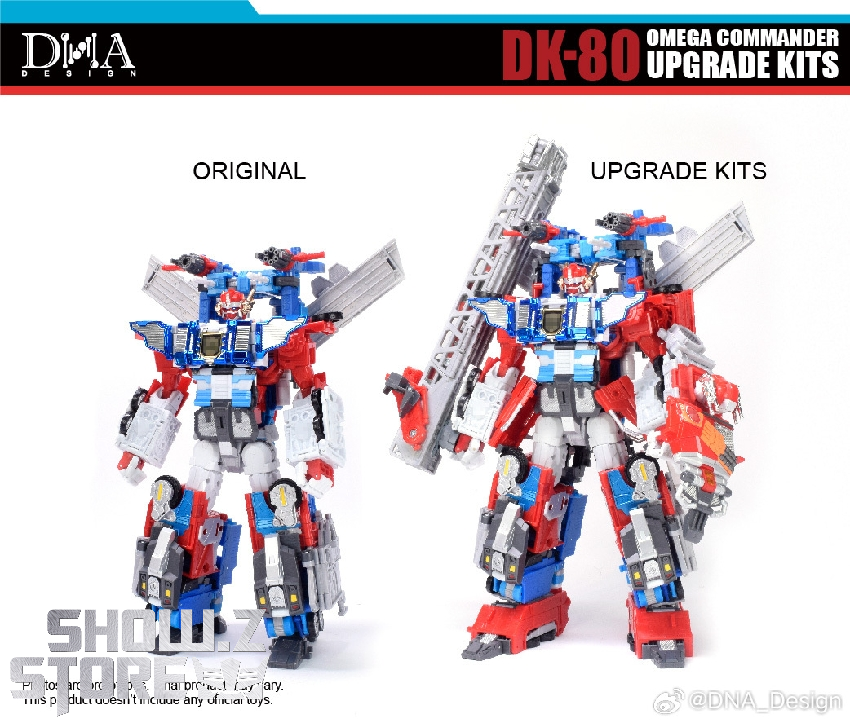 DNA Design DK-80 Omega Commander upgrade comparison original vs upgraded DNA Design DK-80 Omega Commander upgrade comparison original vs upgraded