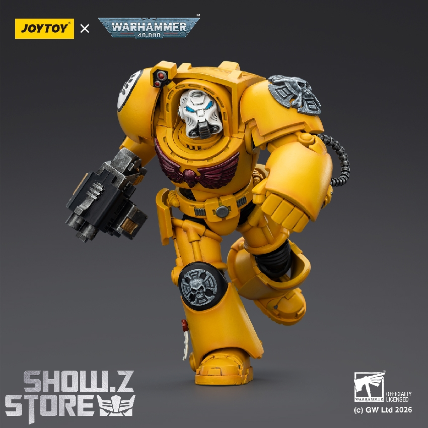 Imperial Fists Terminator with raised arm detail Imperial Fists Terminator with raised arm detail