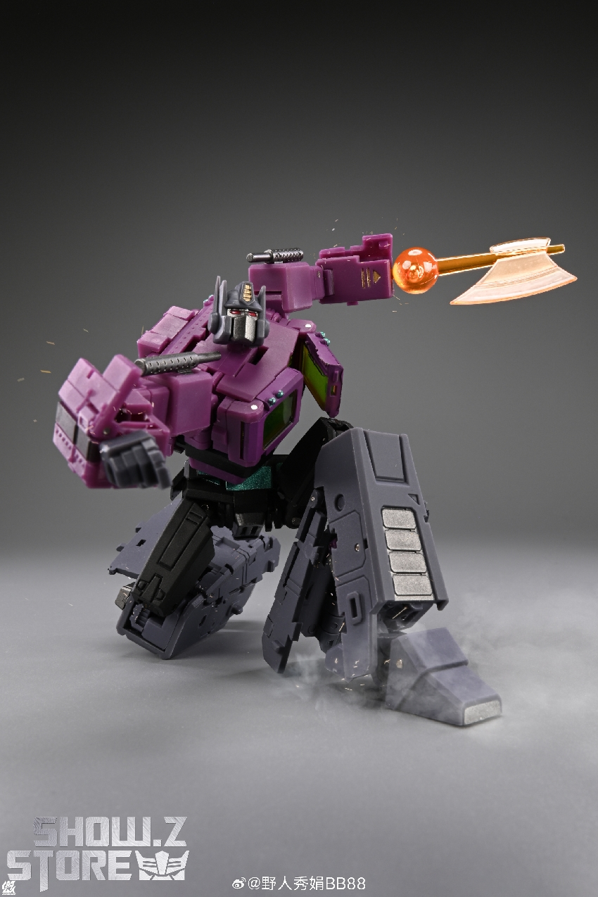 MS-B46SG purple black Optimus with cannon weapon pose MS-B46SG purple black Optimus with cannon weapon pose