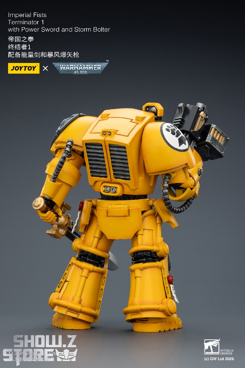 JoyToy JT03158 Imperial Fists Terminator 1 1/18 Figure - Image 15 JoyToy JT03158 Imperial Fists Terminator 1 1/18 Figure - Image 15