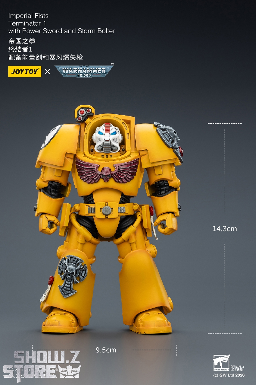 JoyToy JT03158 Imperial Fists Terminator 1 1/18 Figure - Image 21 JoyToy JT03158 Imperial Fists Terminator 1 1/18 Figure - Image 21