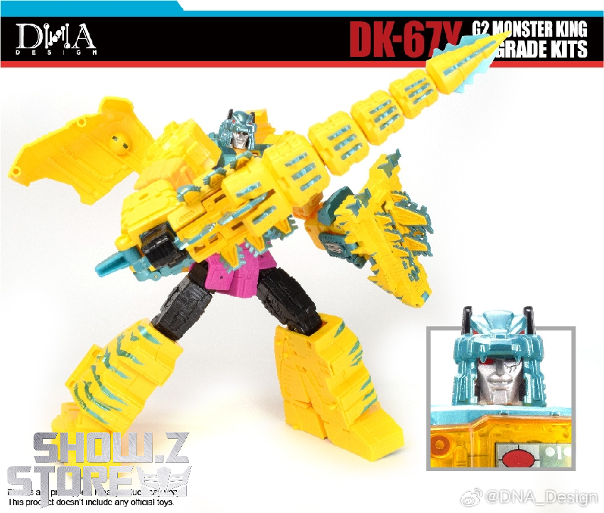 DNA DK-67Y G2 Monster King upgrade kit yellow robot with accessories DNA DK-67Y G2 Monster King upgrade kit yellow robot with accessories