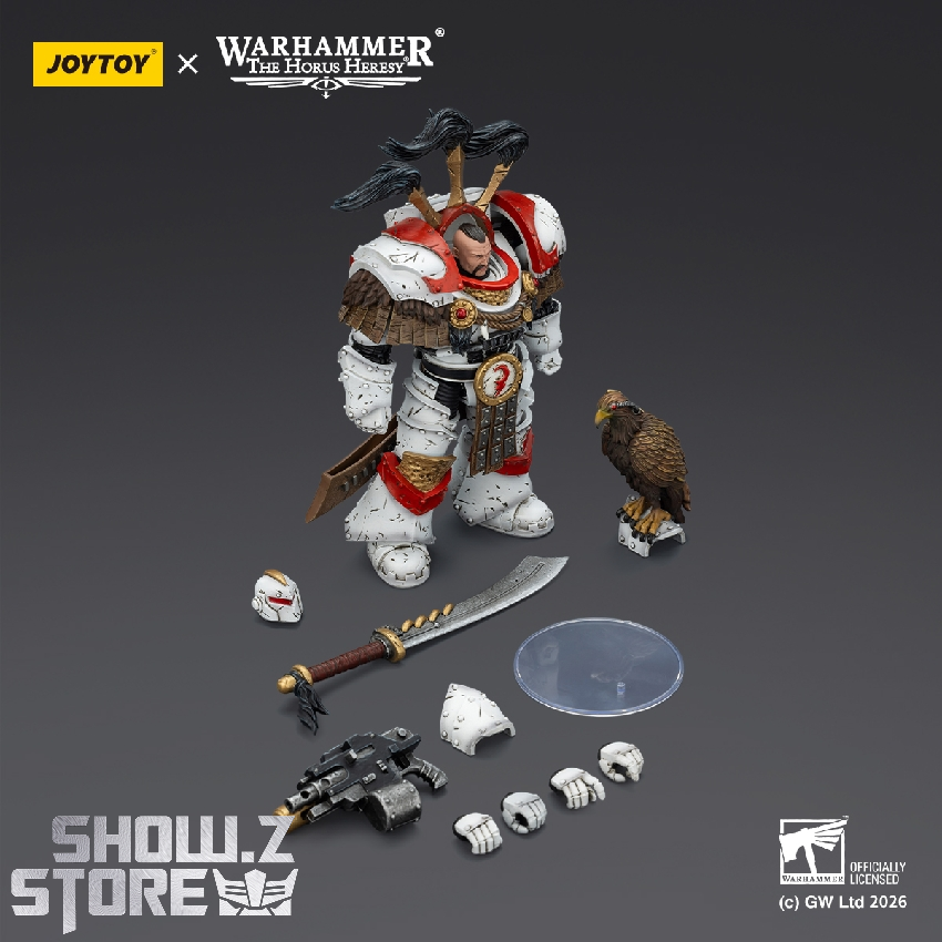 JoyToy Warhammer 40K White Scars Praetor with accessories base JoyToy Warhammer 40K White Scars Praetor with accessories base