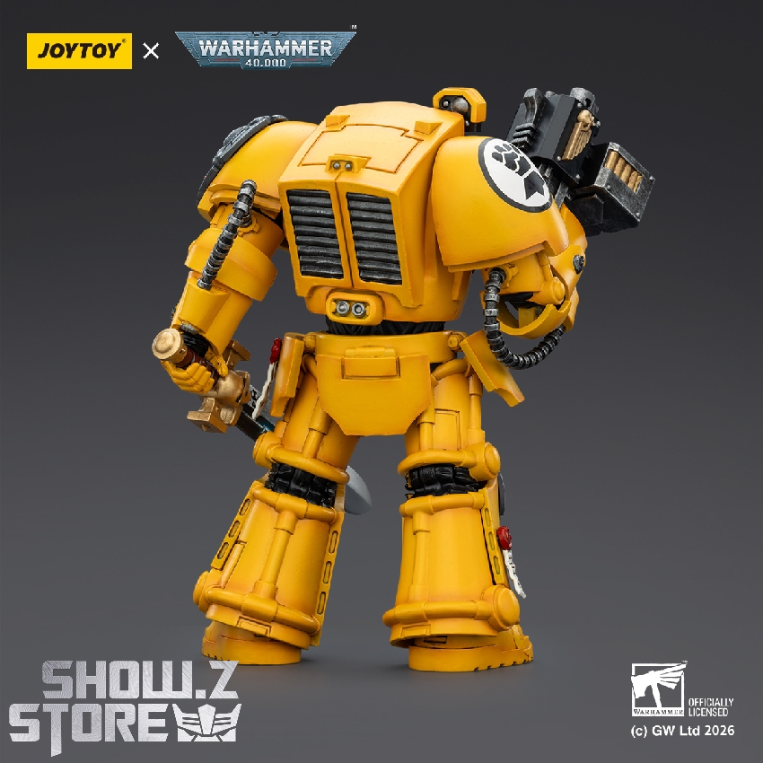 Imperial Fists Terminator back view with heavy armor plating Imperial Fists Terminator back view with heavy armor plating