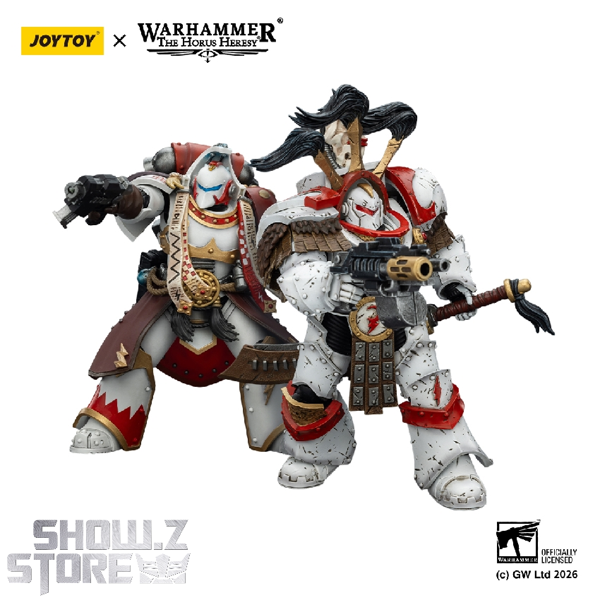 JT03486 duo photo JoyToy Warhammer 40K 1/18 figures – JT03486 White Scars Legion Praetor duo photo