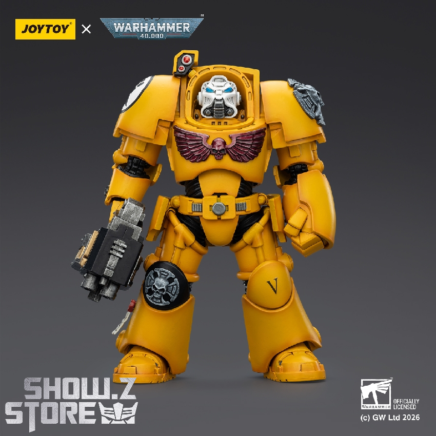 JoyToy 1/18 Imperial Fists Terminator 2 front stance JoyToy 1/18 Imperial Fists Terminator 2 front stance