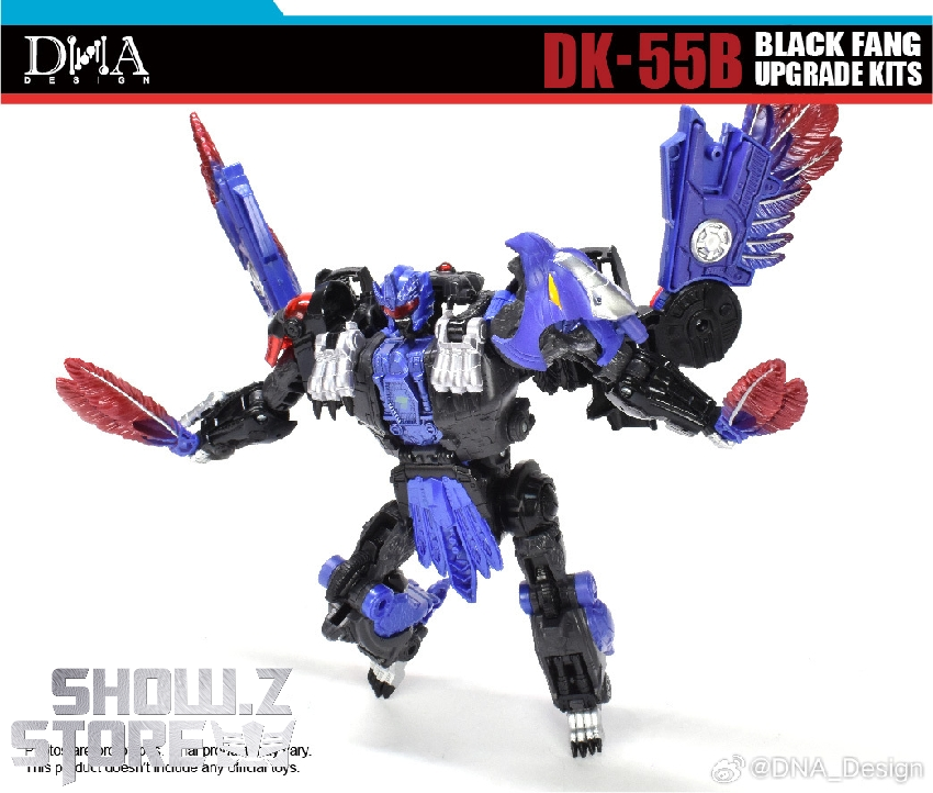 Black Fang upgrade kit complete transformation pose Black Fang upgrade kit complete transformation pose