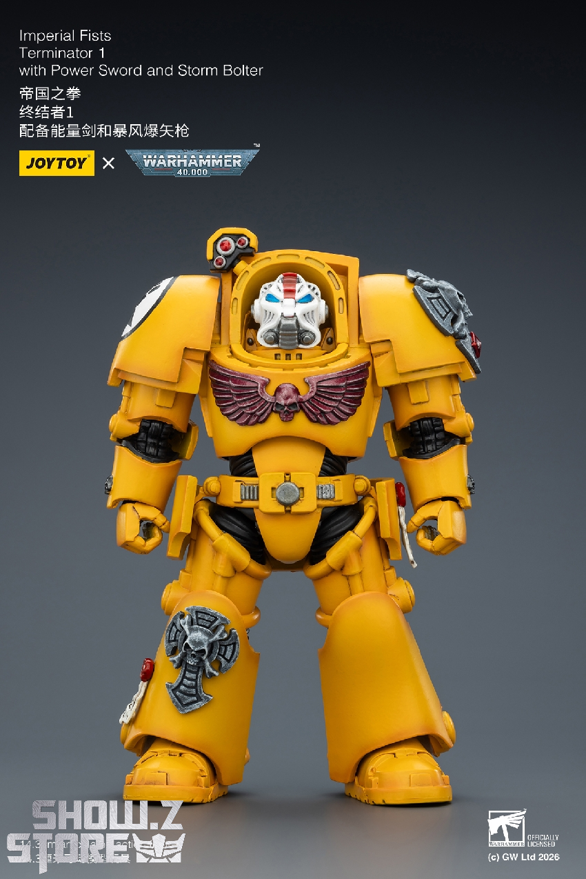 JoyToy JT03158 Imperial Fists Terminator 1 1/18 Figure - Image 12 JoyToy JT03158 Imperial Fists Terminator 1 1/18 Figure - Image 12