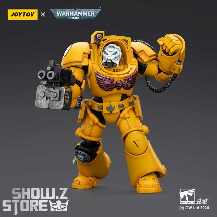Imperial Fists Terminator combat pose with accessories Imperial Fists Terminator combat pose with accessories