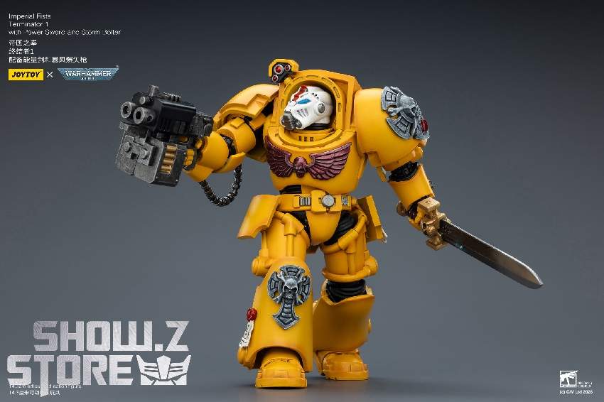JoyToy JT03158 Imperial Fists Terminator 1 1/18 Figure - Image 17 JoyToy JT03158 Imperial Fists Terminator 1 1/18 Figure - Image 17