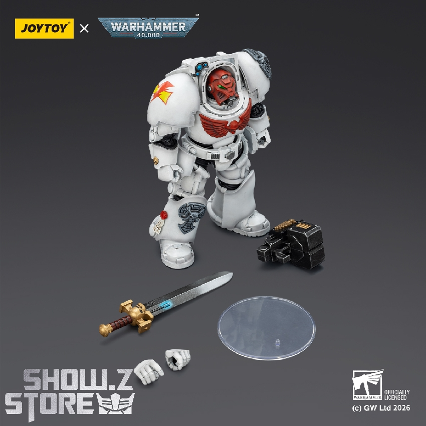 White Scars Terminator with accessories and display stand White Scars Terminator with accessories and display stand
