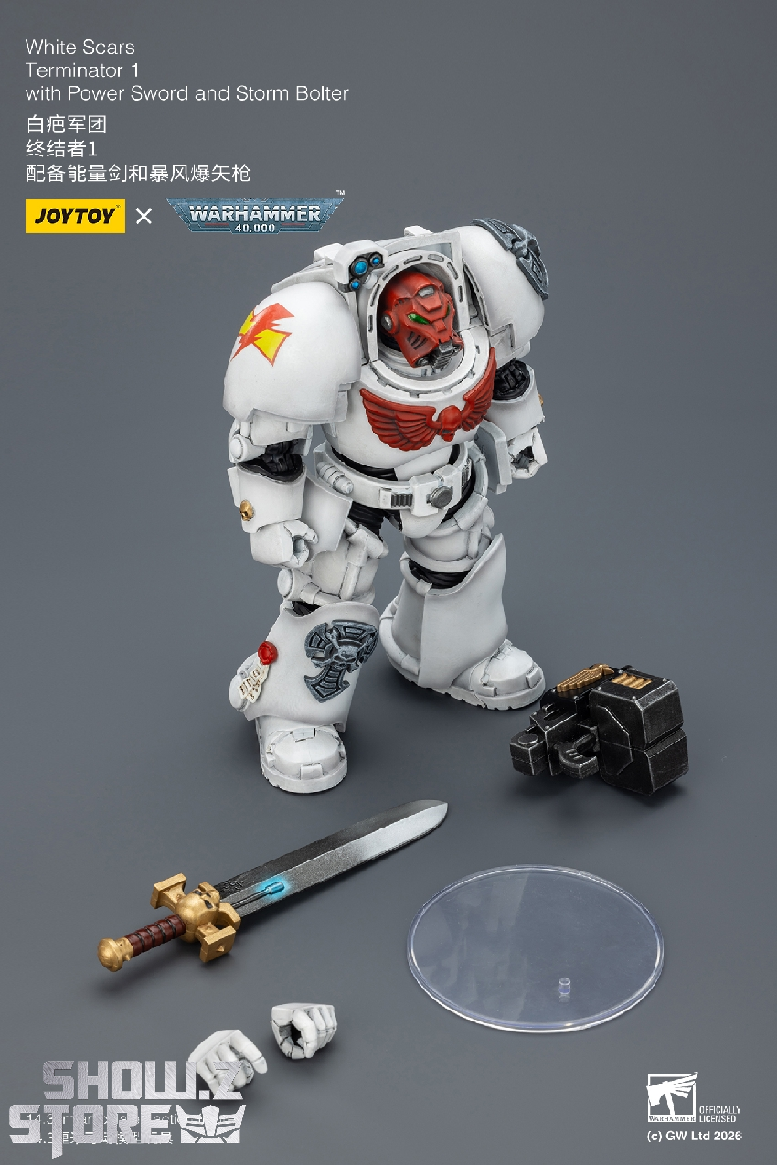 JoyToy JT03189 White Scars Terminator 1 1/18 Figure - Image 20 JoyToy JT03189 White Scars Terminator 1 1/18 Figure - Image 20