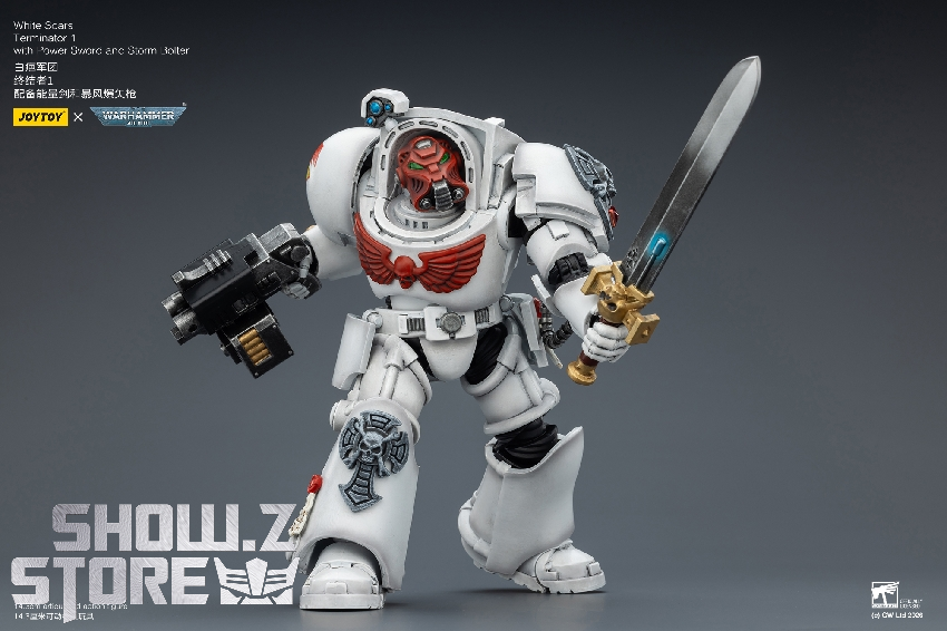 JoyToy JT03189 White Scars Terminator 1 1/18 Figure - Image 18 JoyToy JT03189 White Scars Terminator 1 1/18 Figure - Image 18