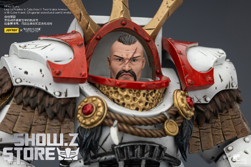 JT03486 accessories layout Accessories layout for JoyToy JT03486 Warhammer 40K 1/18 figure – Cyber Hawk, weapons, hands and display stand