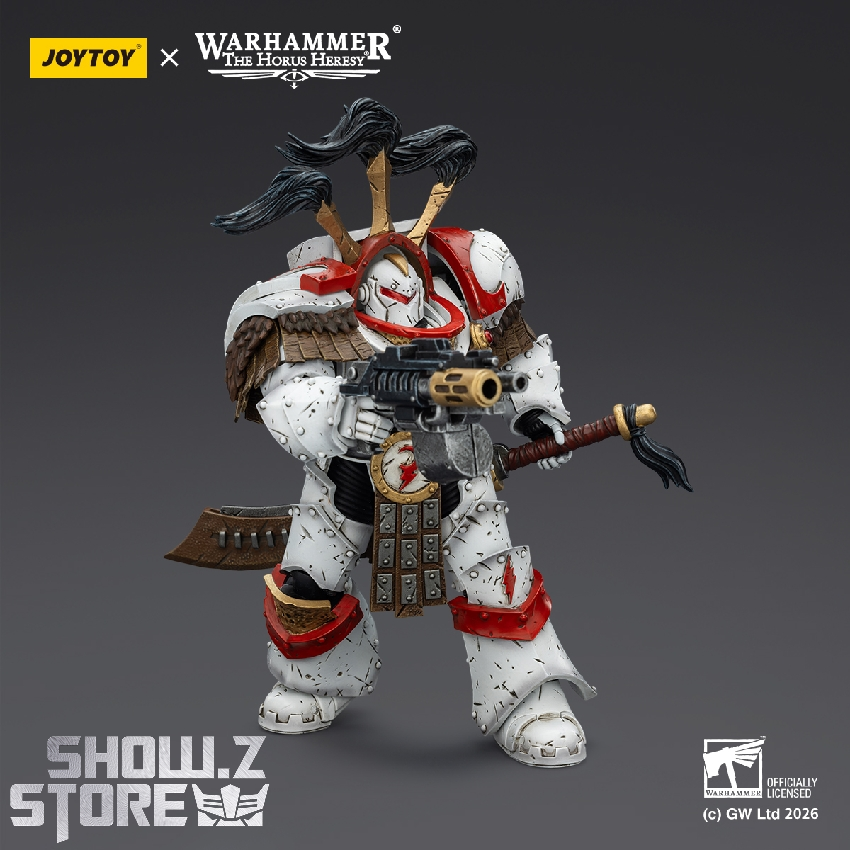 JoyToy Warhammer 40K White Scars Legion Praetor side stance JoyToy Warhammer 40K White Scars Legion Praetor side stance