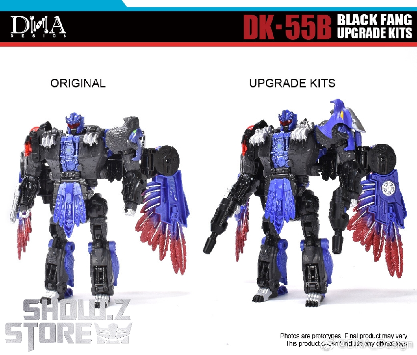 Original and upgraded Black Fang side-by-side comparison Original and upgraded Black Fang side-by-side comparison