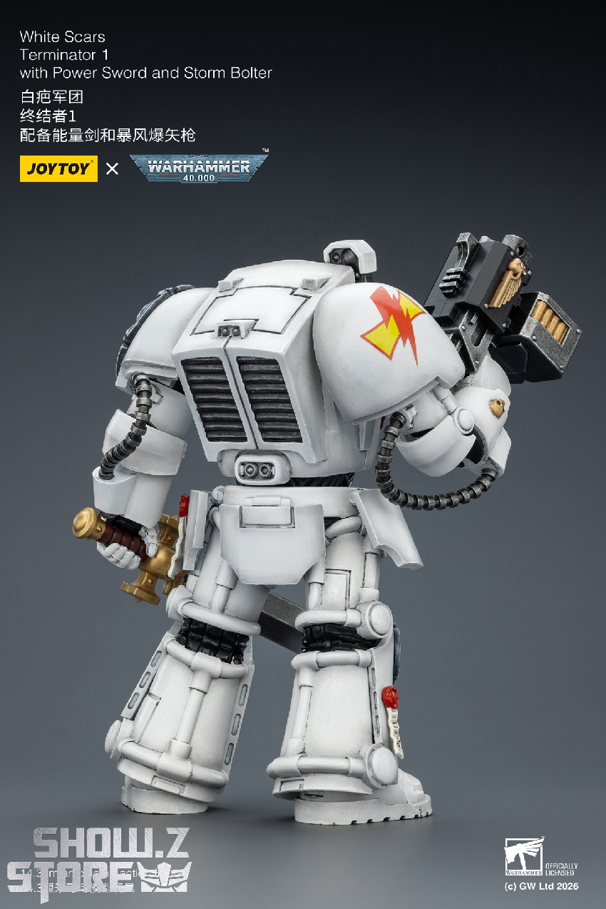 JoyToy JT03189 White Scars Terminator 1 1/18 Figure - Image 15 JoyToy JT03189 White Scars Terminator 1 1/18 Figure - Image 15