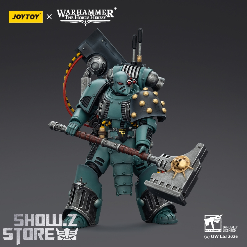 JoyToy Warhammer Siege Breaker side profile pose JoyToy Warhammer Siege Breaker side profile pose
