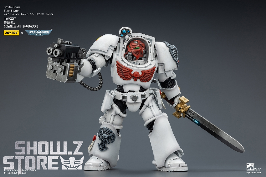 JoyToy JT03189 White Scars Terminator 1 1/18 Figure - Image 17 JoyToy JT03189 White Scars Terminator 1 1/18 Figure - Image 17