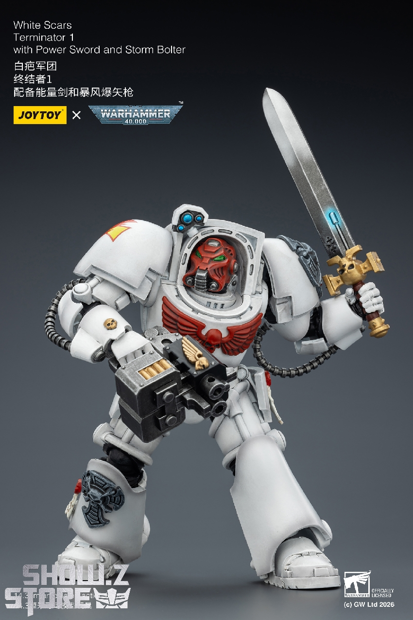 JoyToy JT03189 White Scars Terminator 1 1/18 Figure - Image 19 JoyToy JT03189 White Scars Terminator 1 1/18 Figure - Image 19