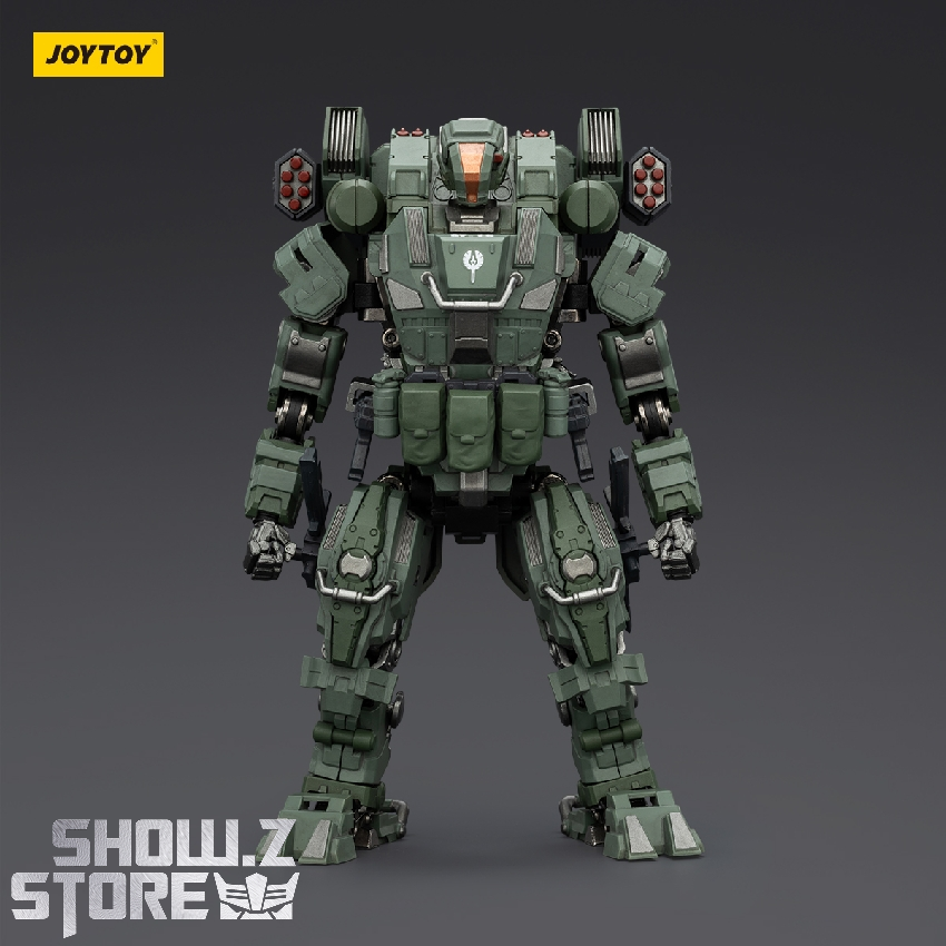 JoyToy Dark Source APOC Falcon 02 Rapid Assault mech front stance olive green JoyToy Dark Source APOC Falcon 02 Rapid Assault mech front stance olive green