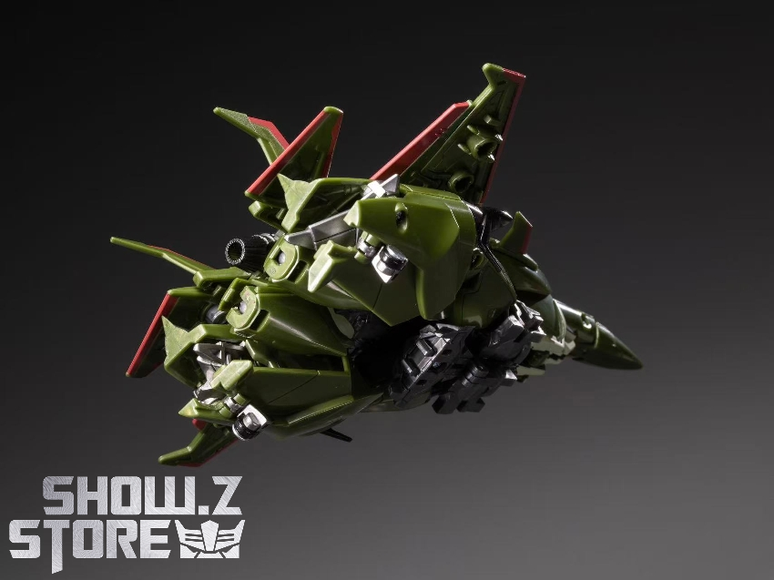 Gear Factory Skyquake aerial jet mode showing weapon configuration Gear Factory Skyquake aerial jet mode showing weapon configuration