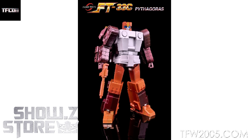 FansToys FT-33C orange white robot red missile launcher transforming FansToys FT-33C orange white robot red missile launcher transforming