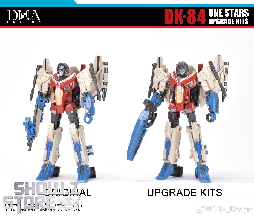 DNA Design DK84 upgrade kits showing original and upgraded One Stars comparison DNA Design DK84 upgrade kits showing original and upgraded One Stars comparison