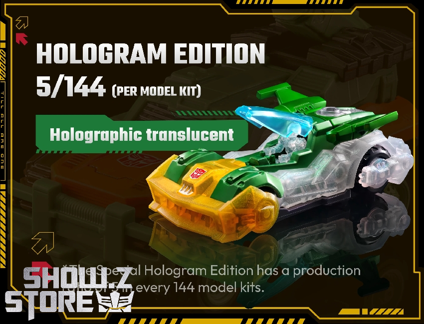 Blokees Hologram Edition 5/144 scale with holographic translucent finish multi-color Blokees Hologram Edition 5/144 scale with holographic translucent finish multi-color