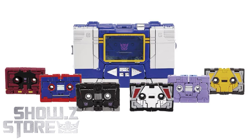 Takara Tomy MPG-22 three cassette bots collection display Takara Tomy MPG-22 three cassette bots collection display
