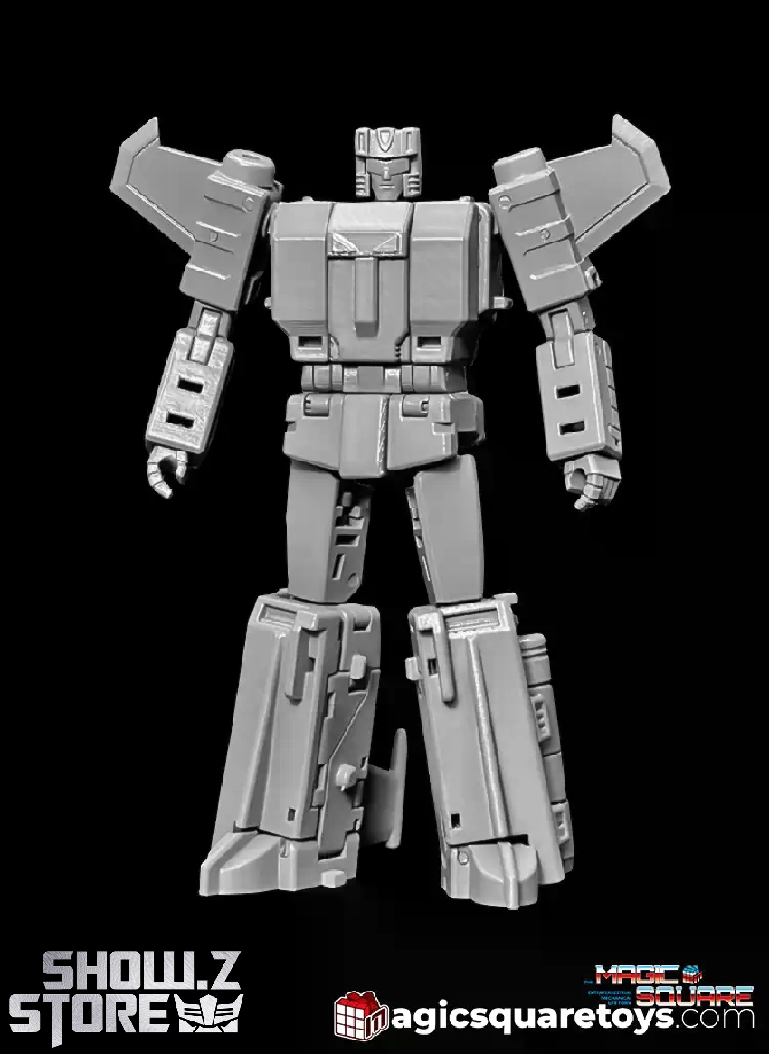 Magic Square MS-B65 Strafe white and gray robot front stance Magic Square MS-B65 Strafe white and gray robot front stance