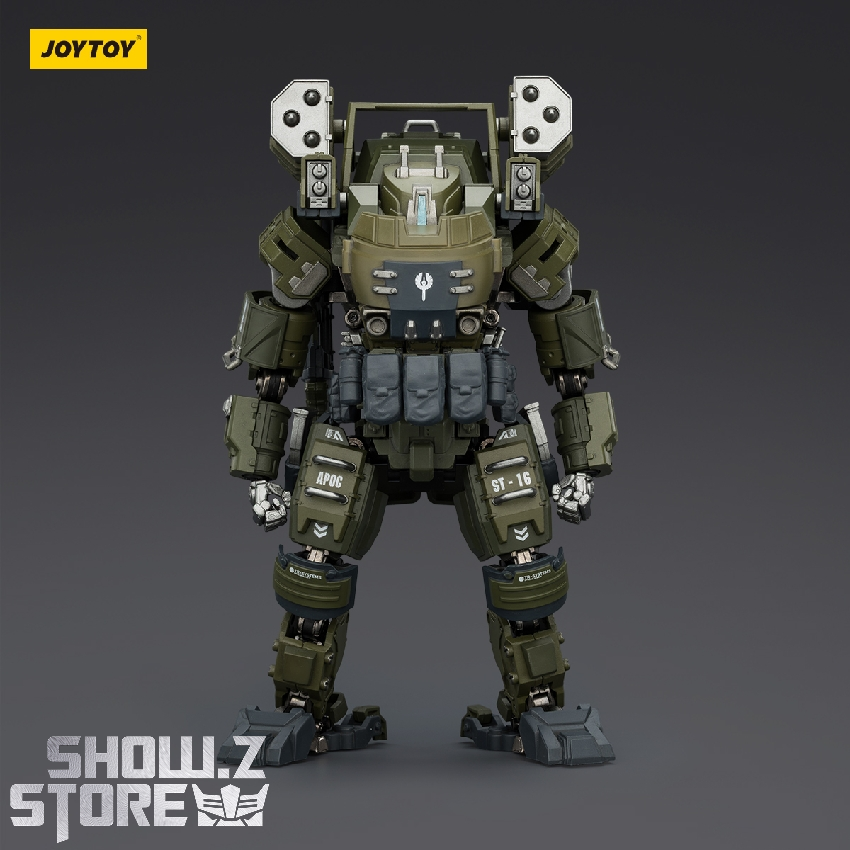 JoyToy Dark Source APOC Storm Surge Heavy Fire Assault mech front olive green JoyToy Dark Source APOC Storm Surge Heavy Fire Assault mech front olive green