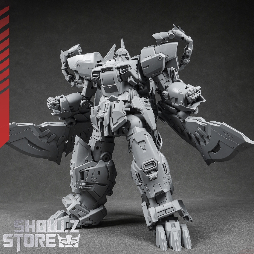 Shuraking Scorn robot mode action pose arms raised combat Shuraking Scorn robot mode action pose arms raised combat