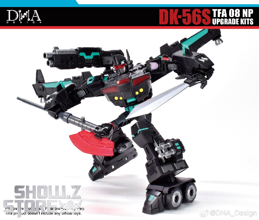 DNA Design DK-56S TFA 08 NP upgraded figure robot mode side angle DNA Design DK-56S TFA 08 NP upgraded figure robot mode side angle