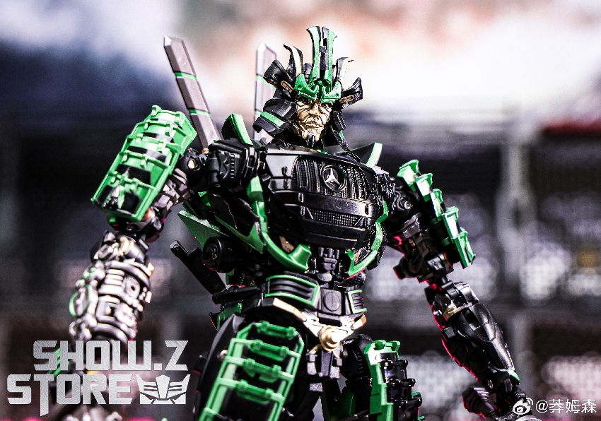 MetaGate G-07G Transformers Drift green robot upper body detail MetaGate G-07G Transformers Drift green robot upper body detail