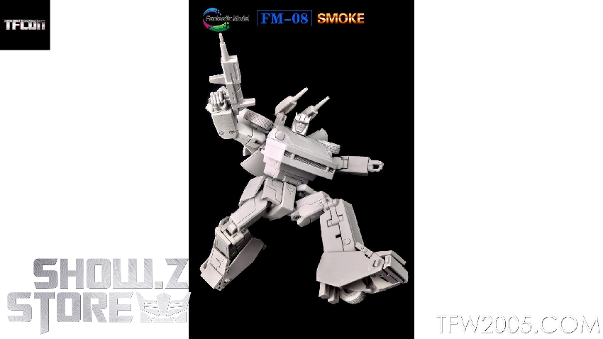 FM-09 Flash robot in action pose showing weapon configuration FM-09 Flash robot in action pose showing weapon configuration