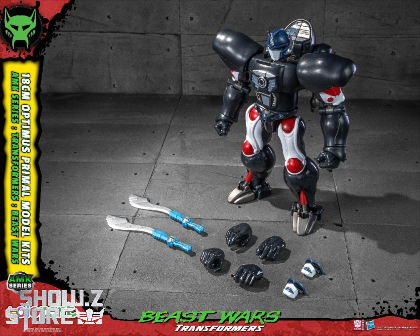 Yolopark Optimus Primal robot mode with blue and red colors Yolopark Optimus Primal robot mode with blue and red colors