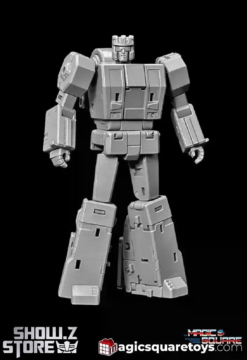 Magic Square MS-B66 Afterburner white and gray robot front pose Magic Square MS-B66 Afterburner white and gray robot front pose