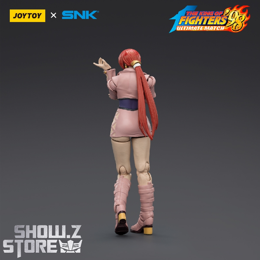 JoyToy Shermie figure back view with red accessory JoyToy Shermie figure back view with red accessory