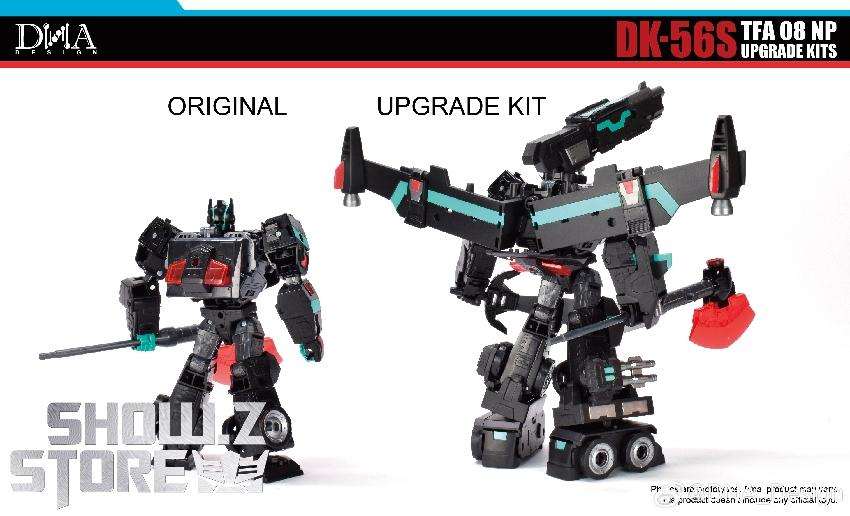 DNA Design DK-56S TFA 08 NP upgrade kit original and upgraded comparison DNA Design DK-56S TFA 08 NP upgrade kit original and upgraded comparison