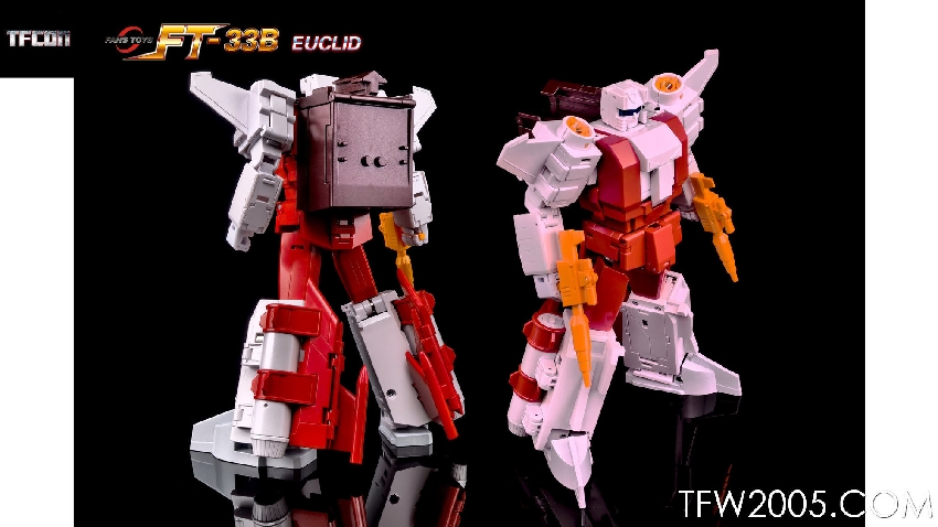 Two robots showing Euclid character variant designs Two robots showing Euclid character variant designs