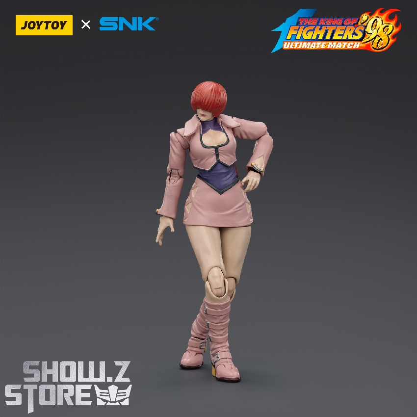JoyToy Orochi Shermie figure hands on hips stance JoyToy Orochi Shermie figure hands on hips stance