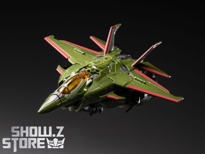 Gear Factory Skyquake green jet aircraft form top-down view Gear Factory Skyquake green jet aircraft form top-down view
