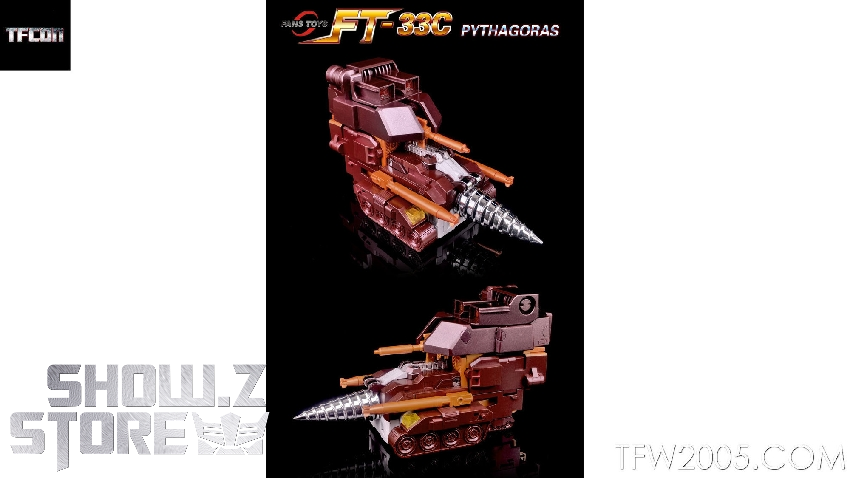 FansToys FT-33C robot mode white chest orange armor panels FansToys FT-33C robot mode white chest orange armor panels