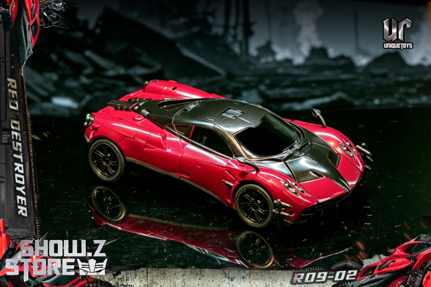 Unique Toys R09-02 Red Destroyer Stinger Repaint Version - View 9 Unique Toys R09-02 Red Destroyer Stinger Repaint Version - View 9