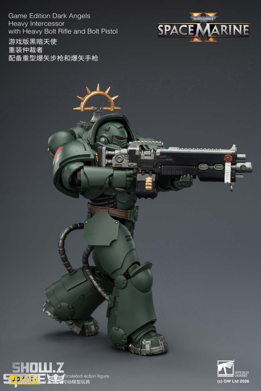 JoyToy JT03684 1/18 Warhammer 40K Game Edition Dark Angels Heavy Intercessor with Heavy Bolt Rifle and Bolt Pistol - View 7 JoyToy JT03684 1/18 Warhammer 40K Game Edition Dark Angels Heavy Intercessor with Heavy Bolt Rifle and Bolt Pistol - View 7