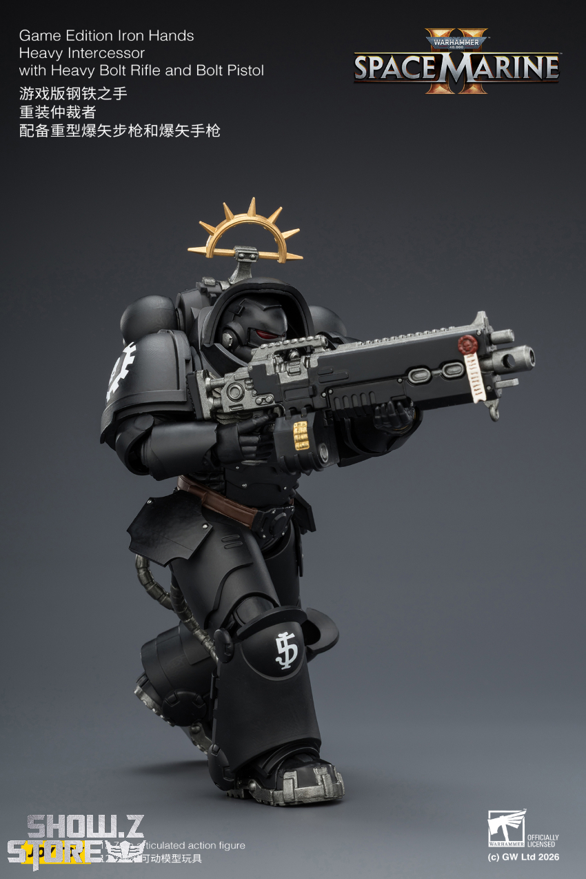 JoyToy JT03714 1/18 Warhammer 40K Game Edition Iron Hands Heavy Intercessor with Heavy Bolt Rifle and Bolt Pistol - View 7 JoyToy JT03714 1/18 Warhammer 40K Game Edition Iron Hands Heavy Intercessor with Heavy Bolt Rifle and Bolt Pistol - View 7
